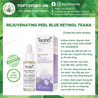 Tẩy da chết hoá học Teana Blue Retinol Fiery Topaz Rejuvenating Peel 30ml cho da căng bóng, láng mướt, giả thumbnail