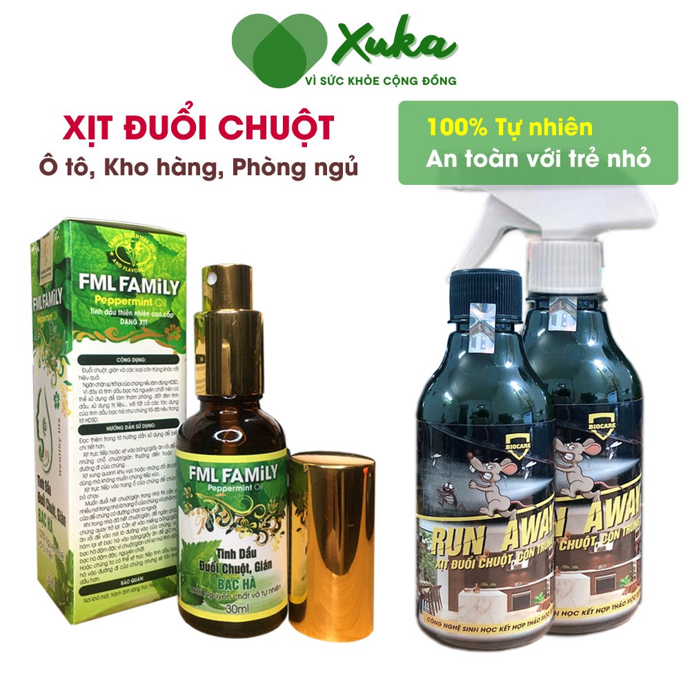 Xịt đuổi chuột - an toàn - Xua đuổi chuột, gián, côn trùng ...chỉ sau 1 lần xịt