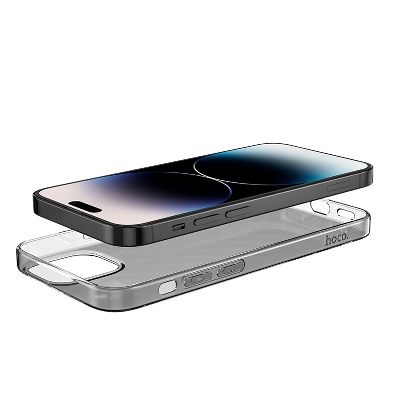 Ốp điện thoại HOCO. silicon TPU mềm trong suốt chống sốc thích hợp cho iPhone 14 Pro Plus Pro Max