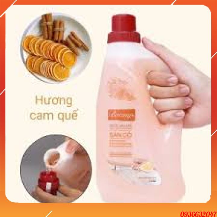 Nước lau sàn botany ⚡FREESHIP EXTRA⚡ dung tích 1.25L hương chanh sả, cam quế dùng được cho sàn gỗ