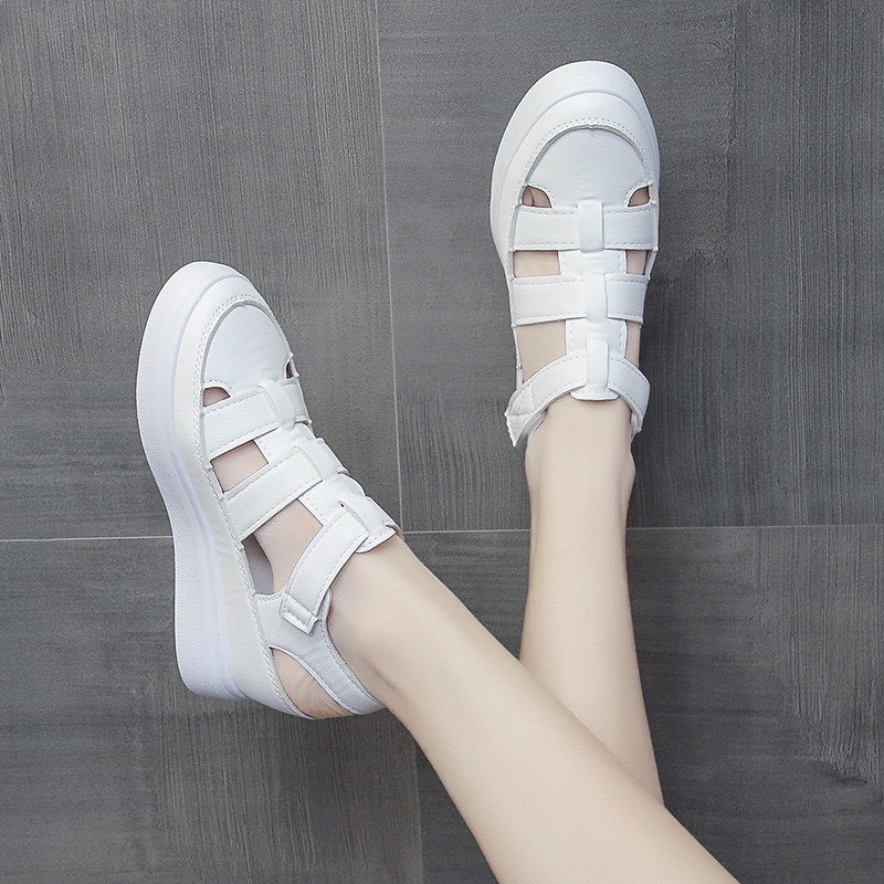 (2 MÀU) Sandal nữ quai dọ đế độn kiểu dáng hè mát mẻ