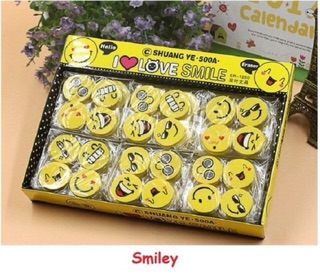 Set 4 gôm mặt cười