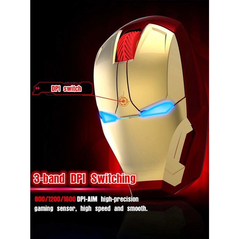 Chuột Quang Không Dây 2.4Ghz 1600DPI Dành Cho Game Thủ