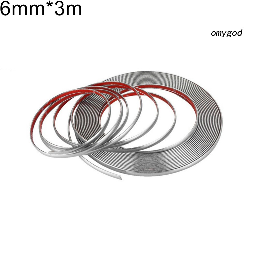 Dây Viền Trang Trí Xe Hơi Bằng Chrome 6mm 15mm 18mm 22mm