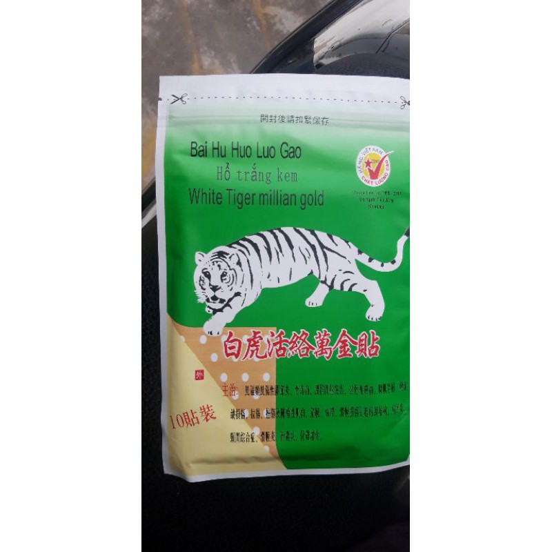 Cao dán hổ trắng Mua 10 túi shop tặng 1 túi