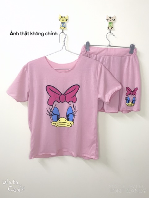 [Đồ bộ cao cấp] 💝 Set Gấu Pooh Vịt Đeo Nơ MT09 - Hàng Bán Shop 💝 | BigBuy360 - bigbuy360.vn