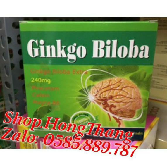 Viên uống Ginkgo Biloba Bổ Sung Dưỡng Chất Cho Não Hộp 100viên.