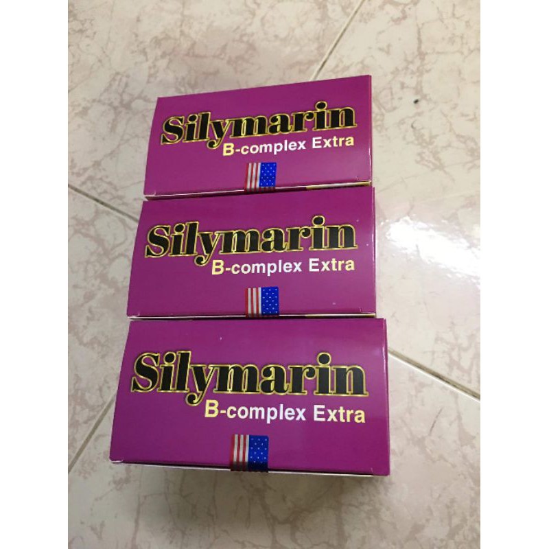 Viên uống SILYMARIN B-COMPLEX EXTRA bảo vệ gan , hỗ trợ, giải độc gian, hạ men gan - Hộp 100 viên