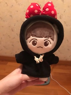 Hoddie tai mickey cho doll 20cm