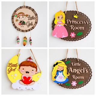 Bảng gỗ treo phòng cho các bé gái cực xinh trang trí thêm tổ ấm của bạn từ MỘC DECOR tranh Handmade