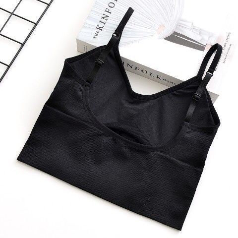 Áo Hai Dây Cổ Chữ u Hở Lưng Có Miếng Đệm Ngực Thời Trang Mùa Hè Cho Nữ
