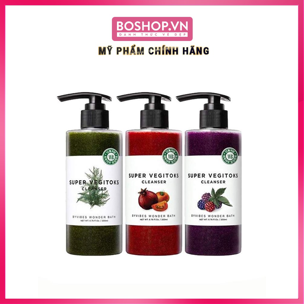 Sữa Rửa Mặt Rau Củ Thải Độc Wonder Bath Super Vegitoks