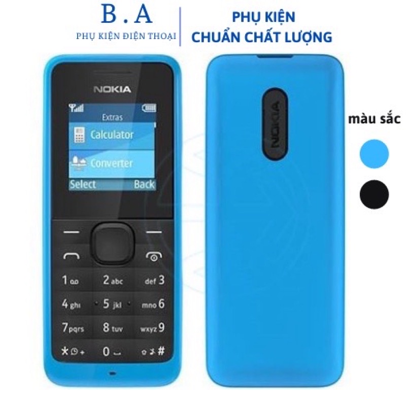Điện Thoại Nokia 105, Điện thoại giá rẻ, nghe gọi loa lớn, Điện thoại nokia cổ có pin sạc, bảo hành 12 tháng 1 đổi 1