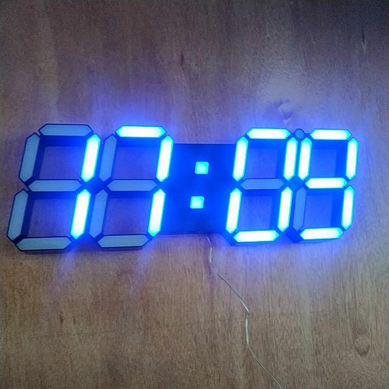 Đồng hồ led treo tường 3D đa năng - Điều khiển từ xa