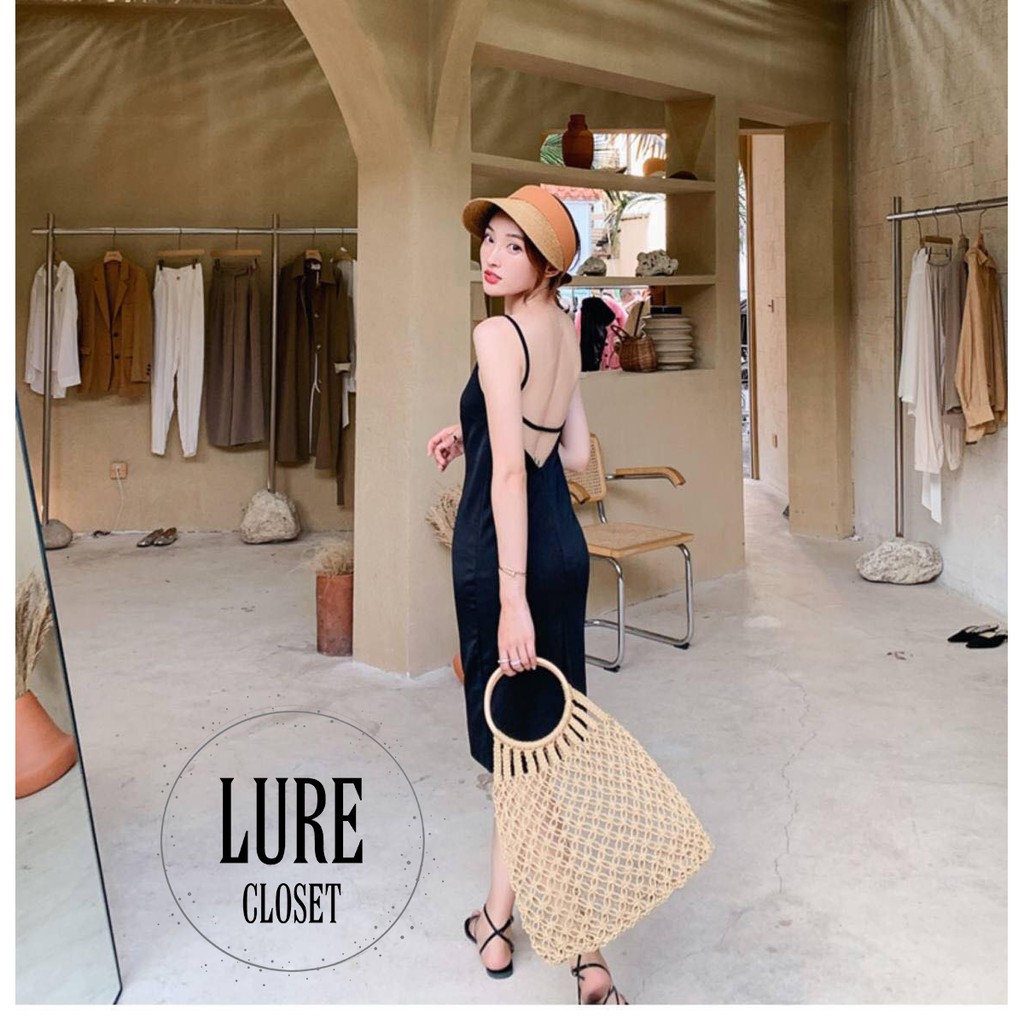 [Lure Closet] Đầm nữ ôm hở lưng đi biển quyến rũ| đầm ulzzang nữ