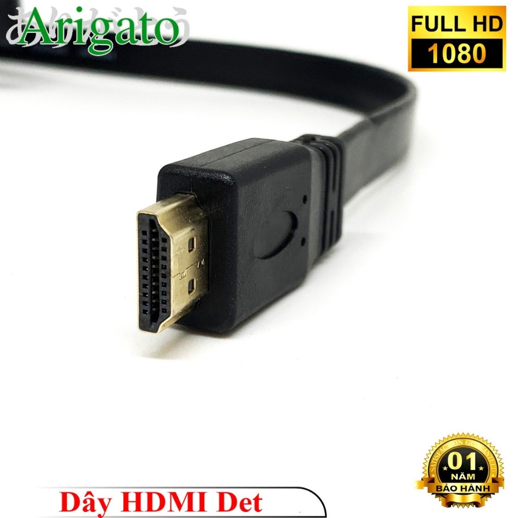 Dây HDMI 25m Dẹt, cáp hdmi 25m dẹt chuẩn 1.4v-Arigato