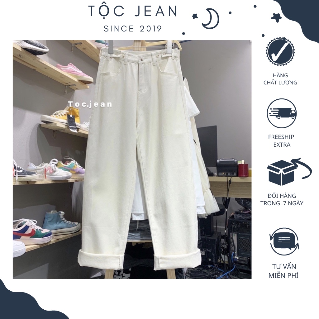 QUẦN JEAN CÓ CÚC ĐIỀU CHỈNH EO tocjean -9020