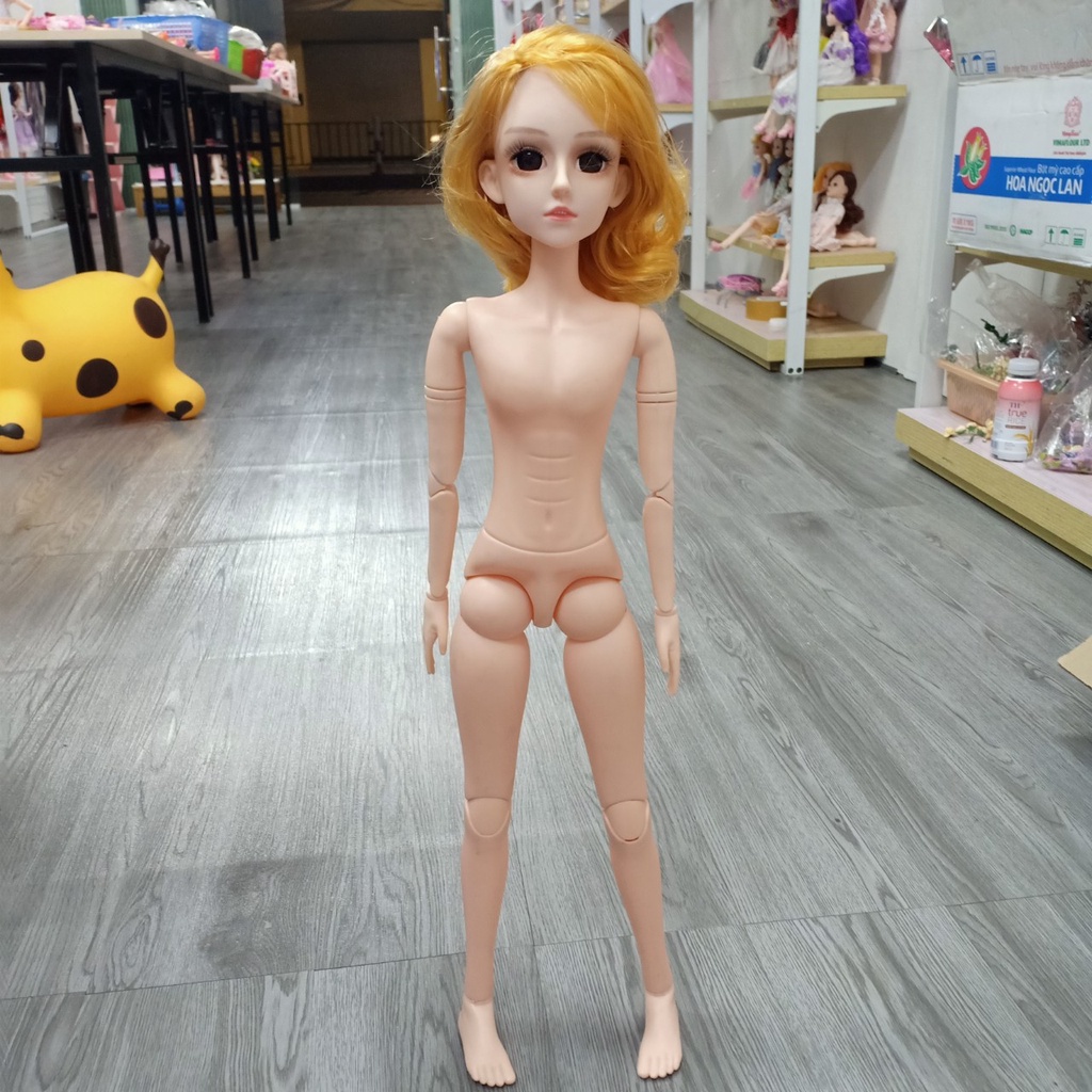 Búp bê nam cao 60cm 22 khớp tóc ngắn không kèm đồ