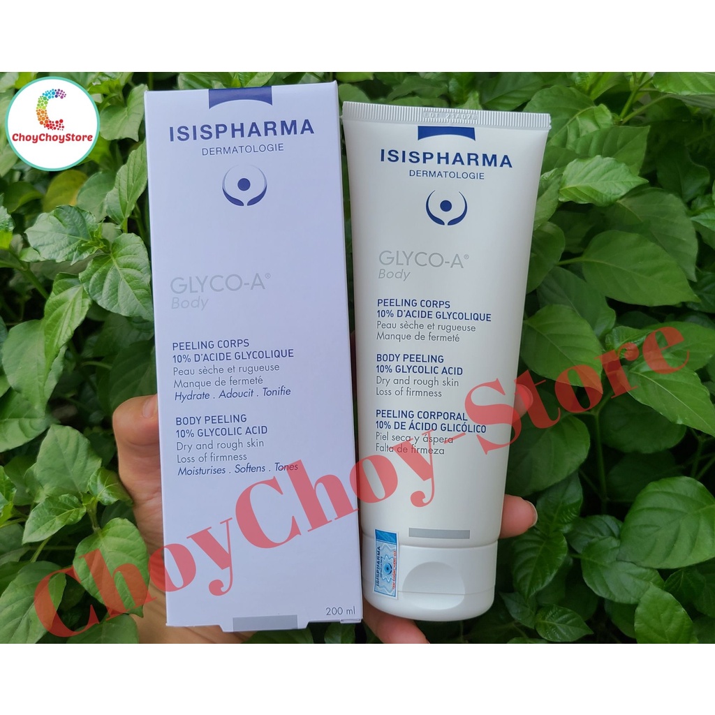 [TEM CTY] ISIS PHARMA Glyco A Body Peeling Cream 200mL - Kem Tẩy Tế Bào Chết Toàn Thân Cho Da Khô và Thô Ráp