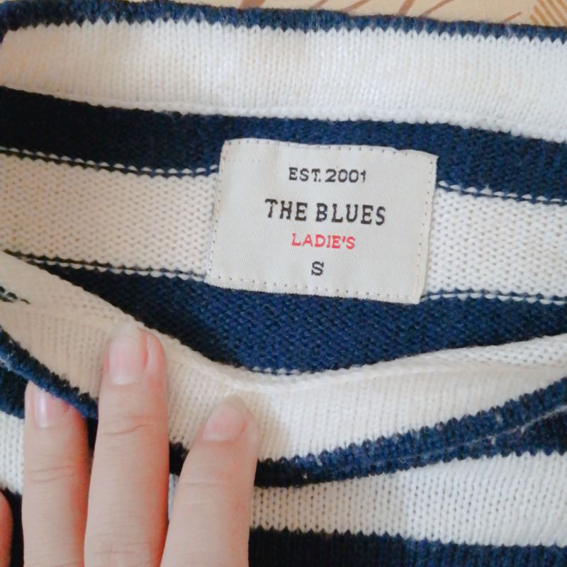 Thanh lý áo len kẻ The Blues size S