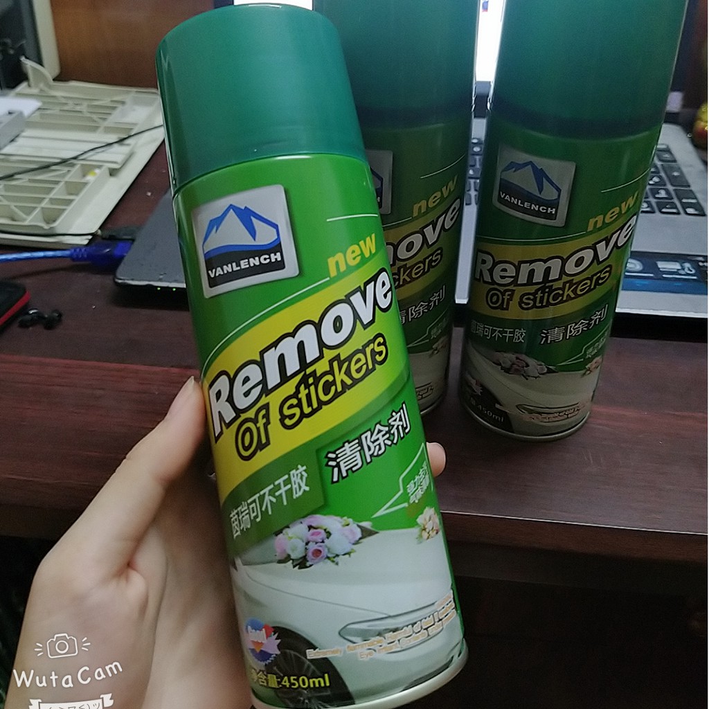 Chai Xịt Tẩy Keo Remove Of Stickers 450ml, tẩy vết băng dính, nhựa đường bám trên ô tô