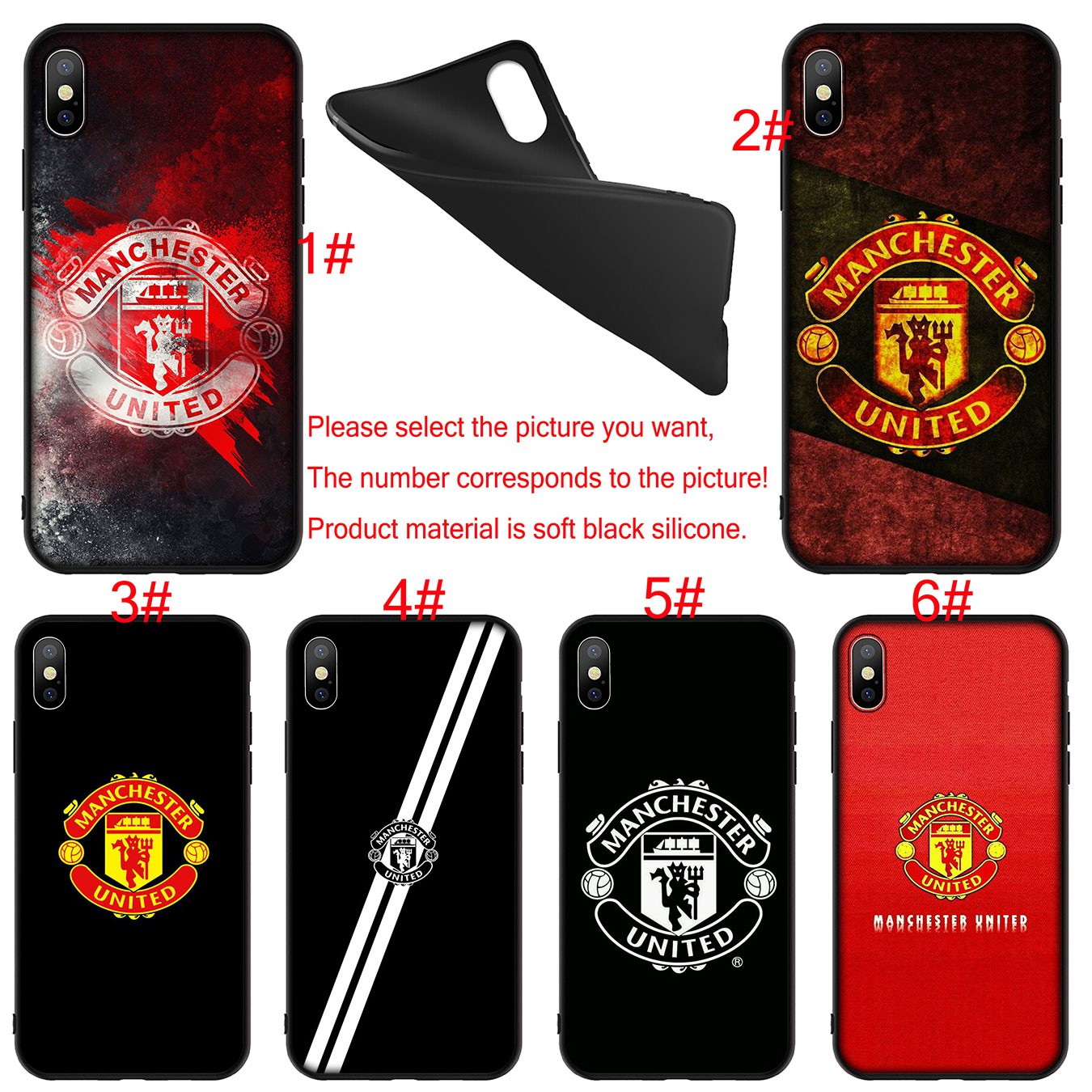 Ốp lưng điện thoại Silicone mềm cho Samsung Galaxy A10 A20 A30 A50 A21S A10S A20S A30S A50S hình Manchester United FC