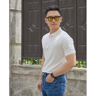 THINK Menswear - Áo Polo Basic Trơn #0202 - Trắng