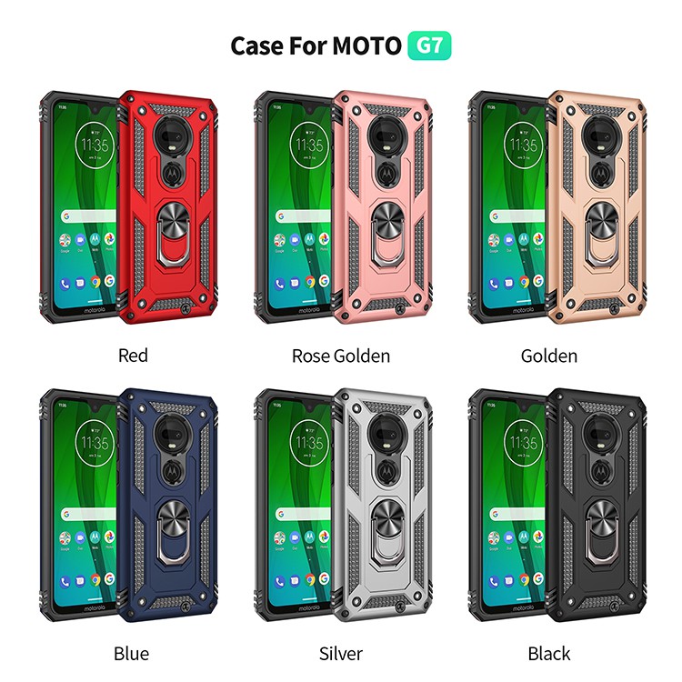 Ốp điện thoại bảo vệ kèm giá đỡ dành cho Motorola Moto G7 Play/G7 Power/G7 Plus G8 P40 G Stylus E 2020