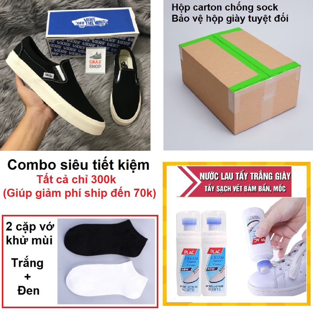 Giày lười đen [Chuẩn vault 1:1] Giày đi học lười vải đen nam nữ | BigBuy360 - bigbuy360.vn