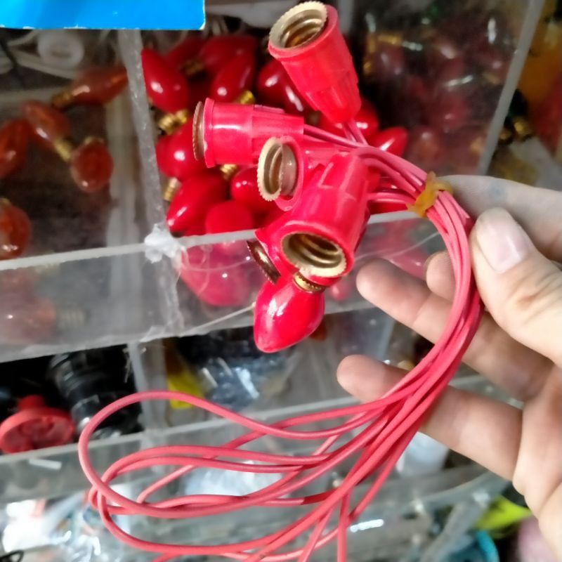 Combo Đuôi +bóng đèn ớt E12
