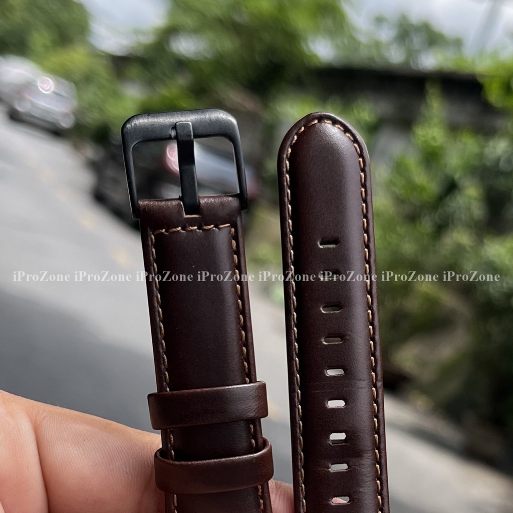 Dây da bò WIWU Watchband Dánh cho Đồng hồ thông minh iWatch 7 Size 41 – 45 mm , 38/40 mm , 42/44 mm, hàng nhập khẩu