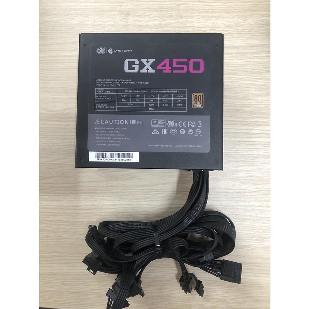 Nguồn Cooler Master GX 450W 80Plus - Đã Qua Sử Dụng