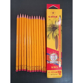 12 Bút Chì 2B cao cấp Thương Hiệu GSTAR 009, nét đậm, chữ đẹp.
