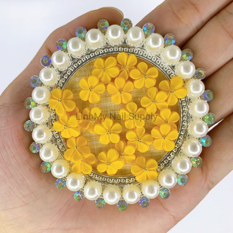 Hoa Bột Nail - Hoa Mai 3D Bột Mỹ Dùng Gắn Móng Giả Và Cả Móng Thật