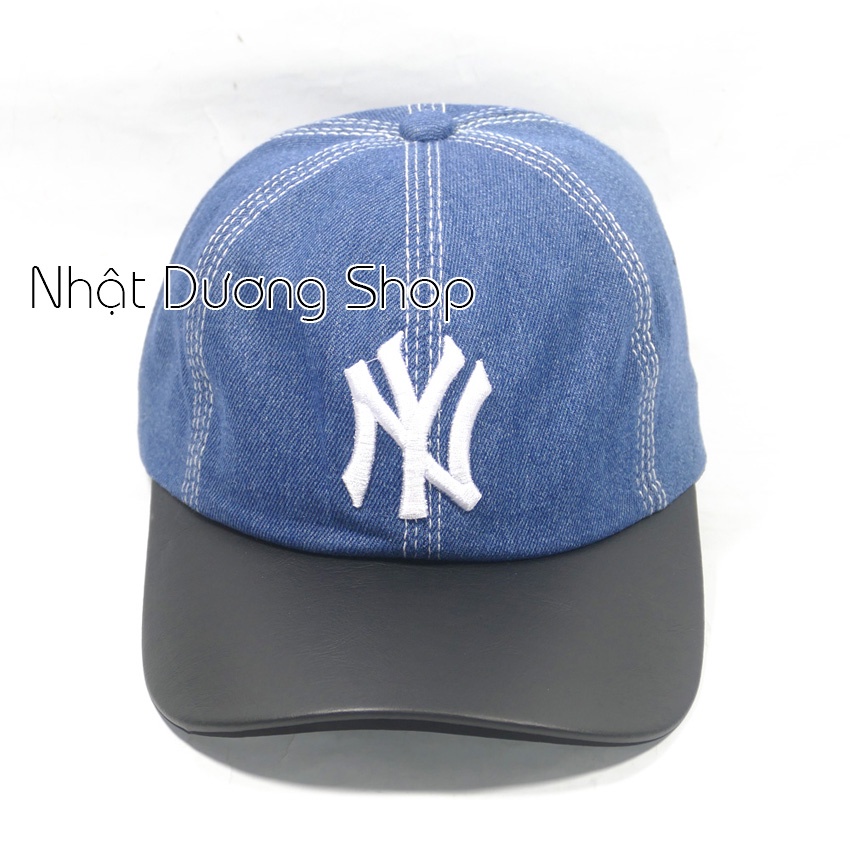 Mũ lưỡi trai ,nón kết JEANS kết Da- Chất liệu Jeans oát mềm phù hợp cả nam và nữ.