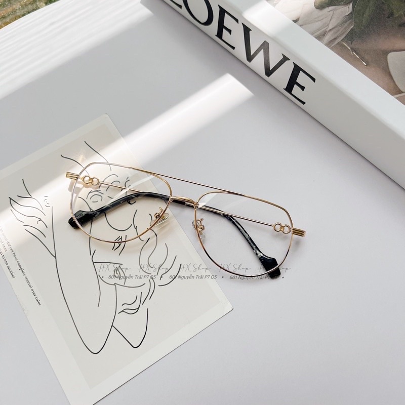 ⚡️Kèm hộp⚡️ Kính G.m Jenni 26 chất liệu titan cao cấp Jolie Eyewear chống ánh sáng xanh, UV400