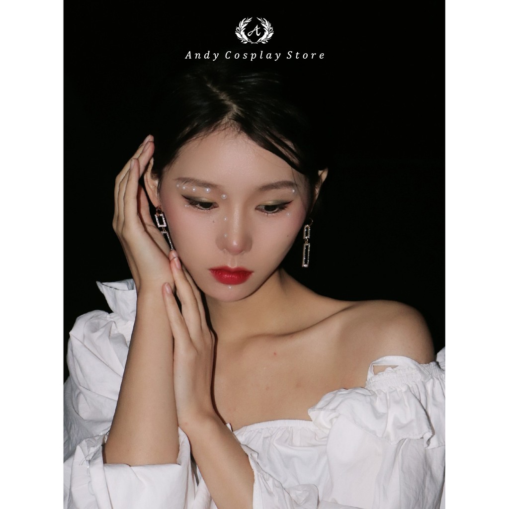 [CÓ SẴN] Set đính mặt giả ng.ọc make up