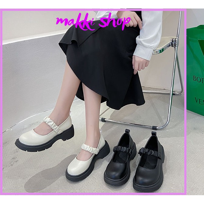 Boot nữ cổ thấp Loli quai chun, giày boots nữ đế cao thời trang giá rẻ MAKKI SHOP TD416