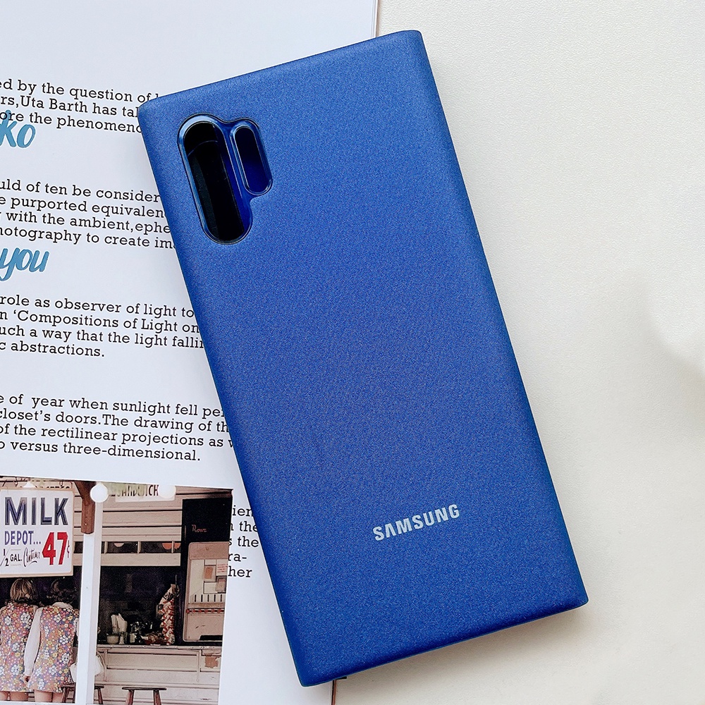 Ốp Điện Thoại Da Nắp Lật Chip Màn Hình Thông Minh Cho Samsung Galaxy Note 10 Plus Note10