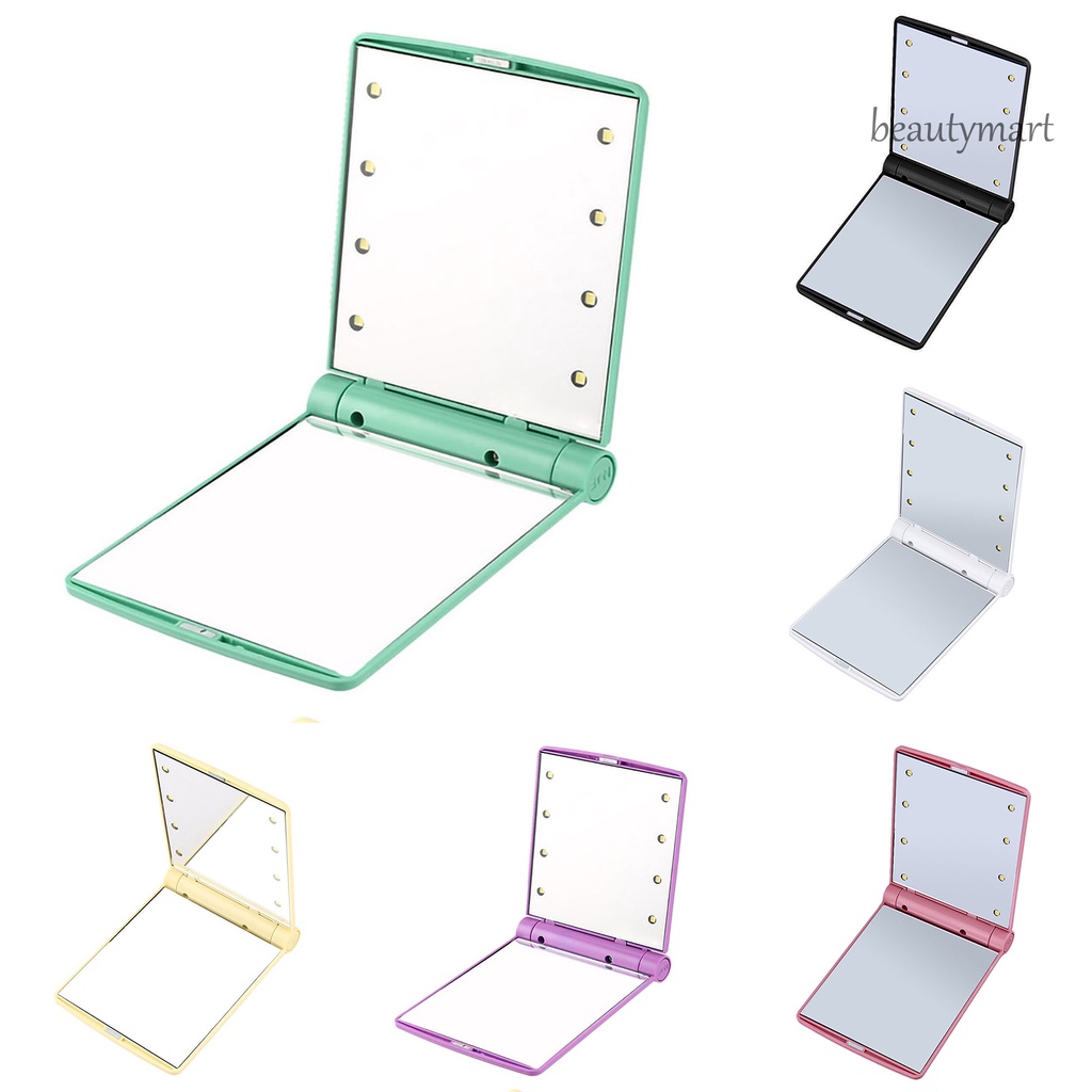 Gương Trang Điểm Để Bàn 8 Bóng Led Có Thể Gấp Gọn Tiện Dụng