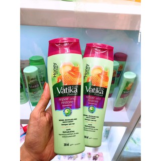 Cặp gội xả Vatika thiên nhiên Phục hồi tóc hư tổn 400ml
