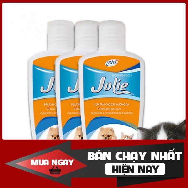 [❌GIÁ SỈ❌] Sữa Tắm BIO JOLIE Dưỡng Lông Khử Mùi Hôi Cho Chó Mèo 150ML 0 ❤️