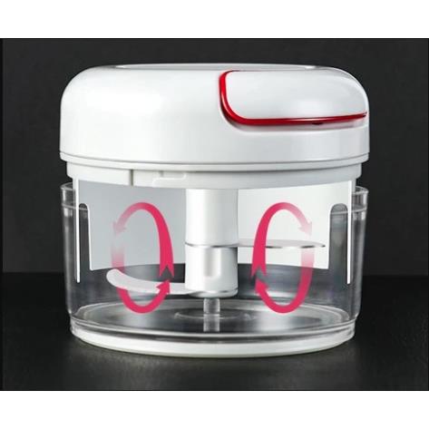 Dụng cụ xay tỏi ớt cầm tay đa năng, Máy xay tỏi KÉO TAY Mini choper dễ dàng nhanh chóng