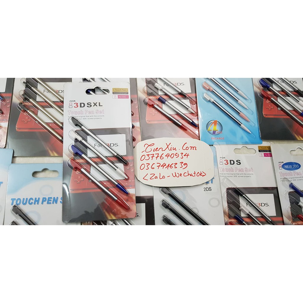 Bút Nintendo 2ds 3ds new 3ds 3dsxl...set 4 cái