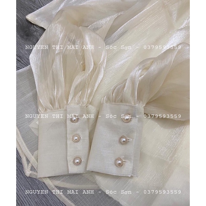 Áo Babydoll Siêu Hot Dây Cổ, Cổ V Viền Ngọc Tay Bo Khuy Dáng Tiểu Thư