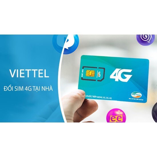 Sim trắng 4G Viettel tự đổi tại nhà đơn giàn tiện lợi