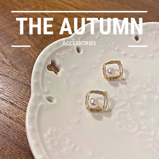 Khuyên tai mạ vàng hình thoi The Autumn Accessories - KT16