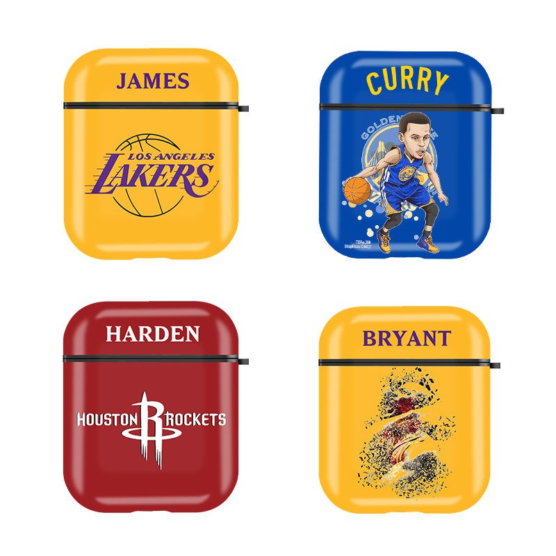 Vỏ Bảo Vệ Hộp Sạc Tai Nghe Bluetooth Apple 2nd Generation Hình Nba Lakers