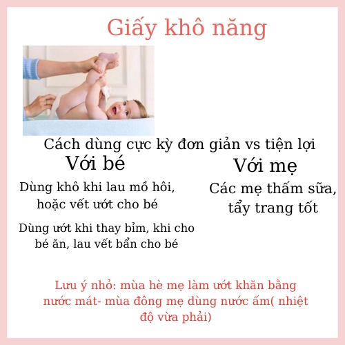 Khăn vải, khăn lau đa năng vải cao cấp cho bé siêu mềm mịn, tiện lợi Angel baby (chính hãng) 300g