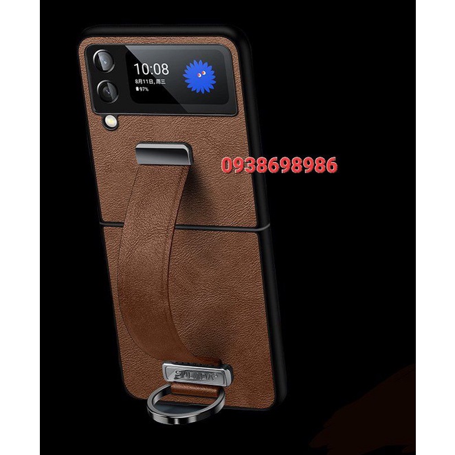 Ốp lưng SULADA da Samsung Z Fold 2 , Z Fold 3 5G 2 , Z FLIP 3 5G kèm đai lưng 2 mảnh bảo vệ máy màu
